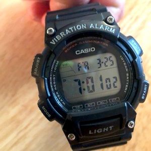 Casio vibration alarm digital watch.